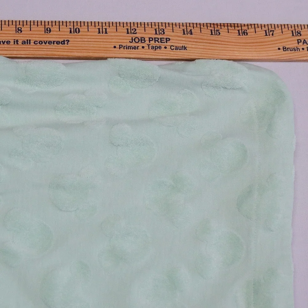 Disney Mickey Mouse Skirt Women M Mint Green Terry Cloth Embossed Mini Skirt